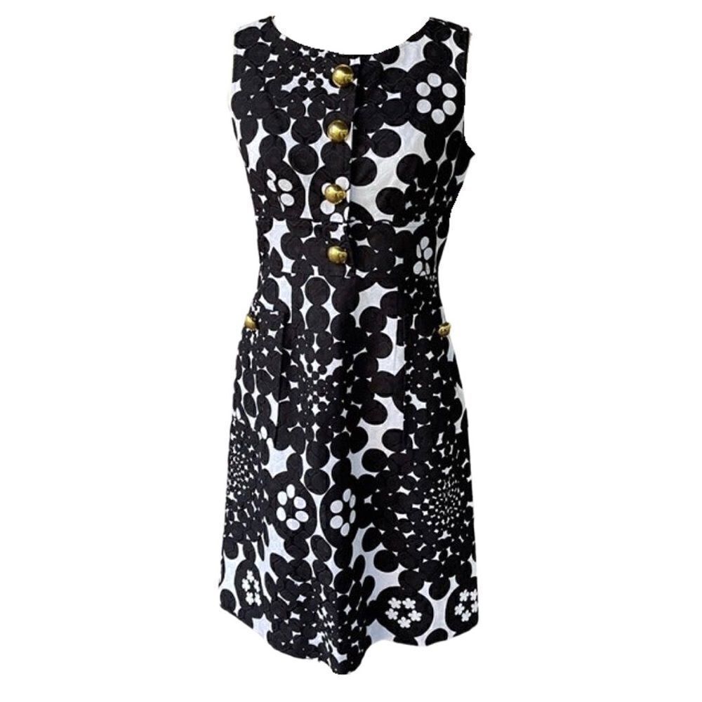 New!  Eliza J Black and White Sleeveless Dress Sz 8P